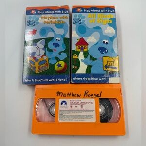 Blues Clues VHS X 3